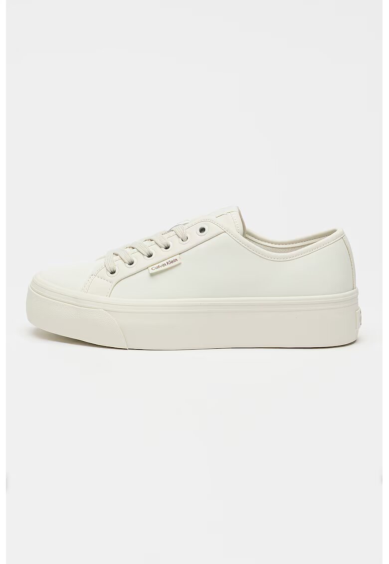Calvin Klein Jeans Кожени спортни обувки с равна платформа