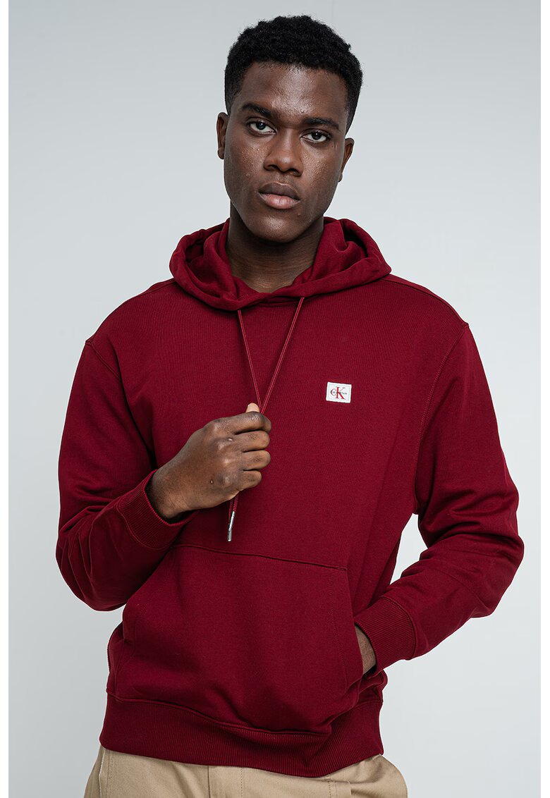 Calvin Klein Jeans Памучно худи с джоб кенгуру