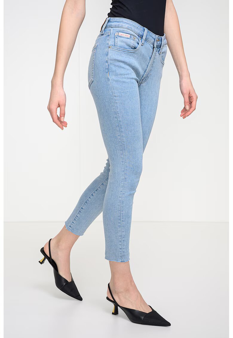 Calvin Klein Jeans Скини дънки над глезена и висока талия