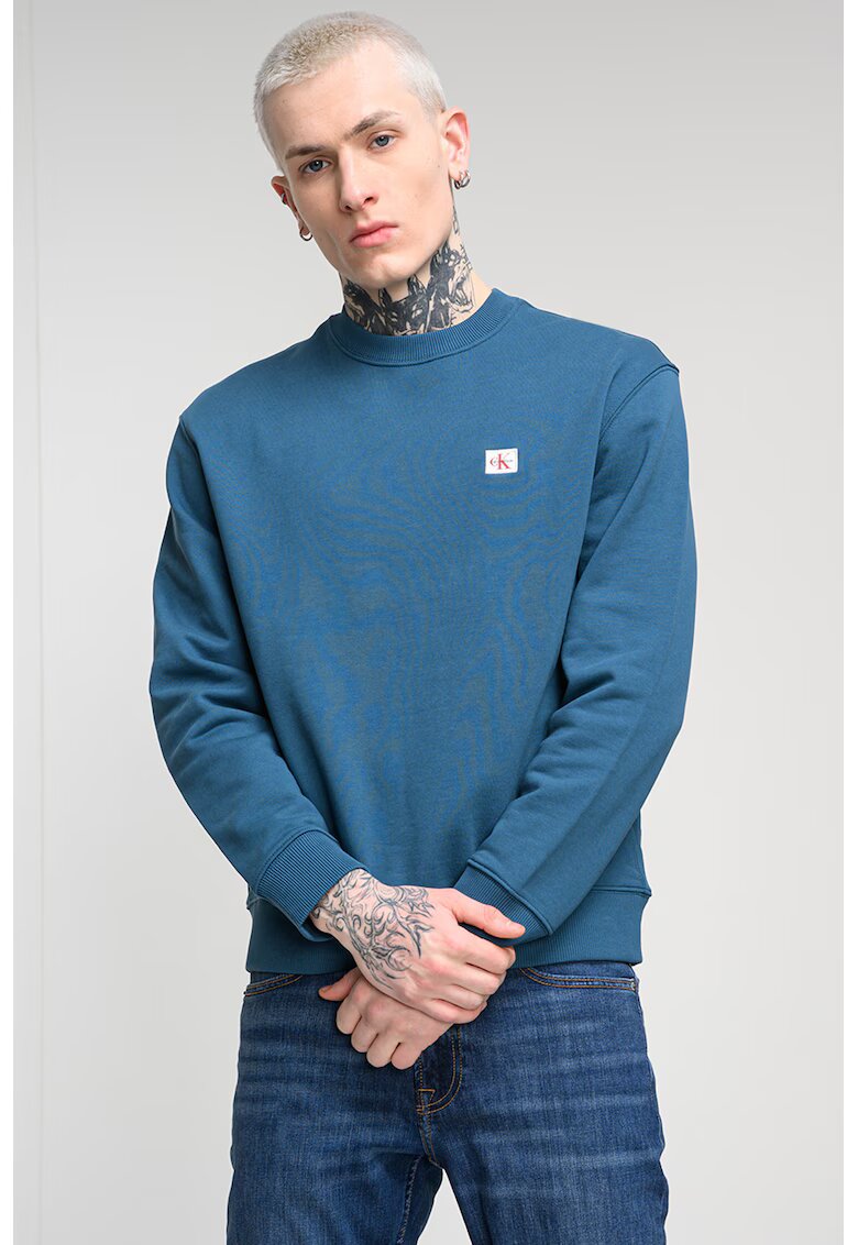 Calvin Klein Jeans Свободен суитшърт с овално деколте