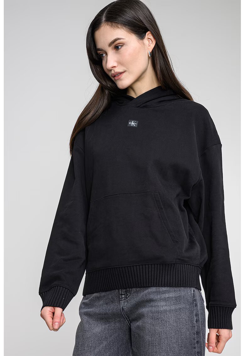 Calvin Klein Jeans Свободно худи с джоб кенгуру