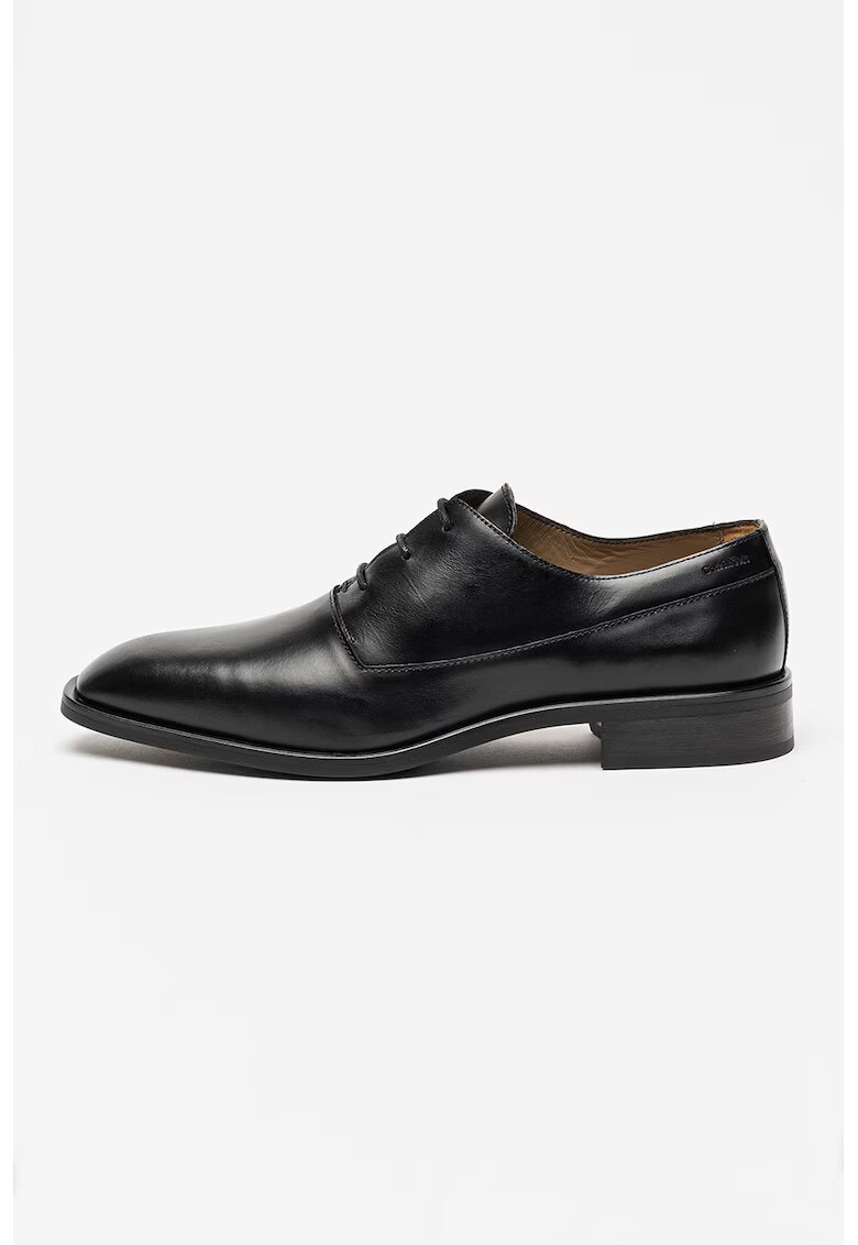 Calvin Klein Кожени обувки Oxford с остър връх