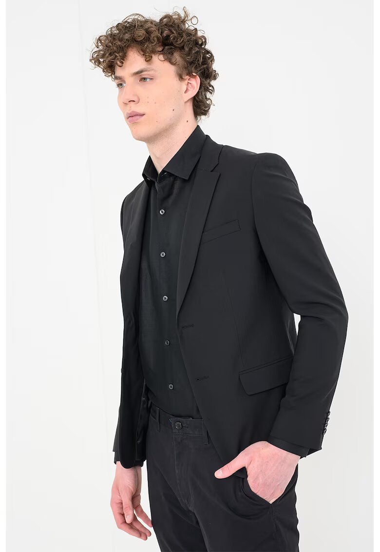 Calvin Klein Слим сако с вълна