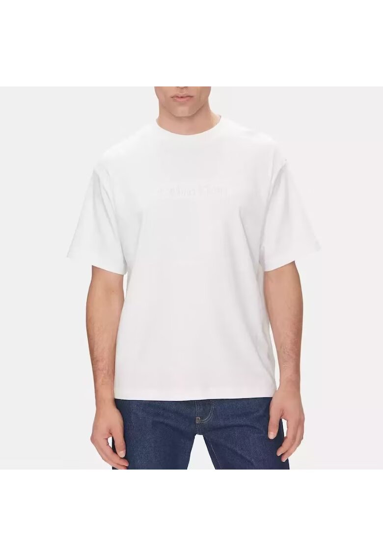 Calvin Klein Тениска A - Rel Fashion Logo Tee-LV04LC206G-YAF