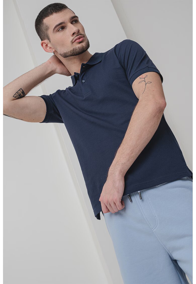 Calvin Klein Тениска с органичен памук с яка