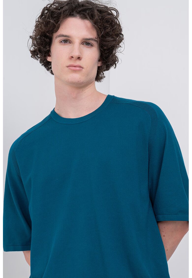 Calvin Klein Уголемена фино плетена тениска
