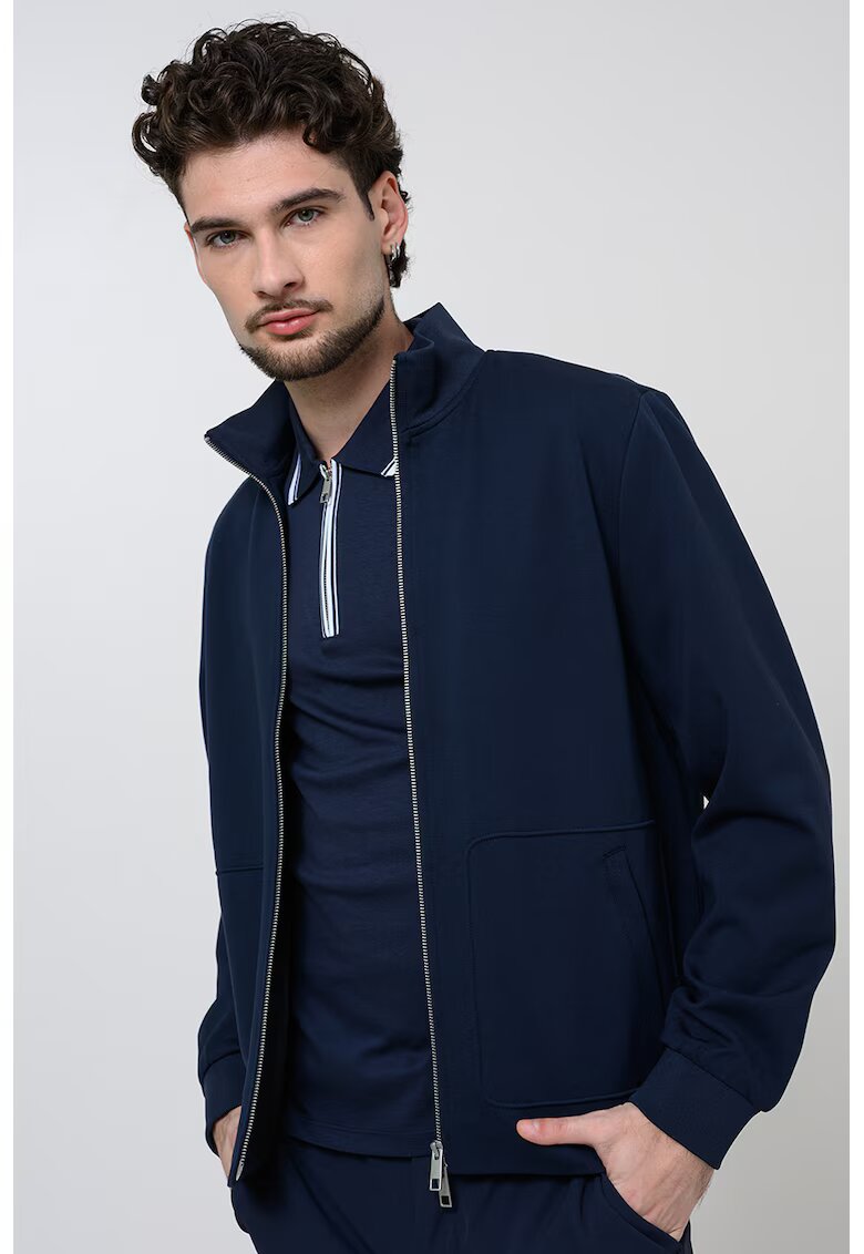 Calvin Klein Яке с цип и ниска яка