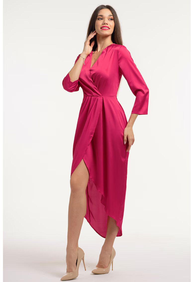 CAMISSI Сатинирана рокля с шпиц