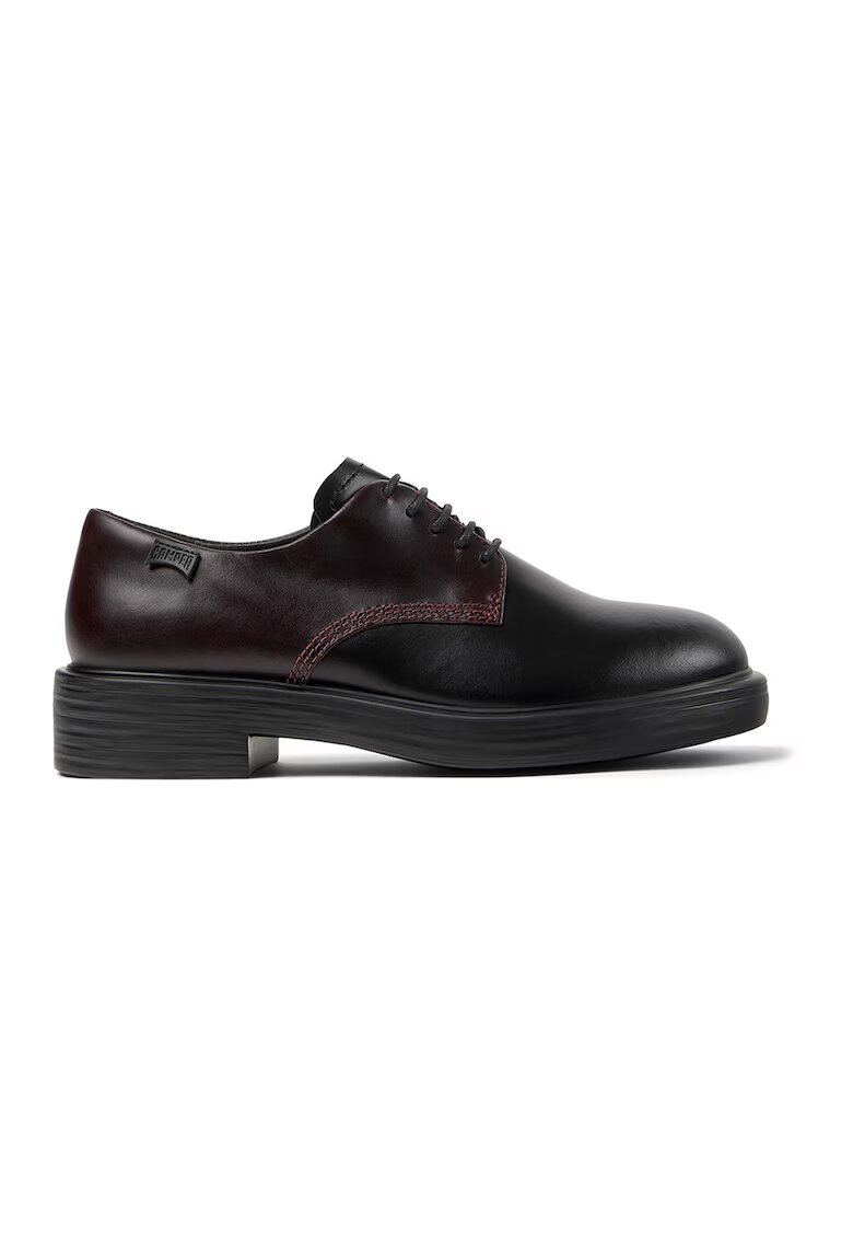 Camper Кожени обувки Dean Oxford - Коняк кафяв/Черен