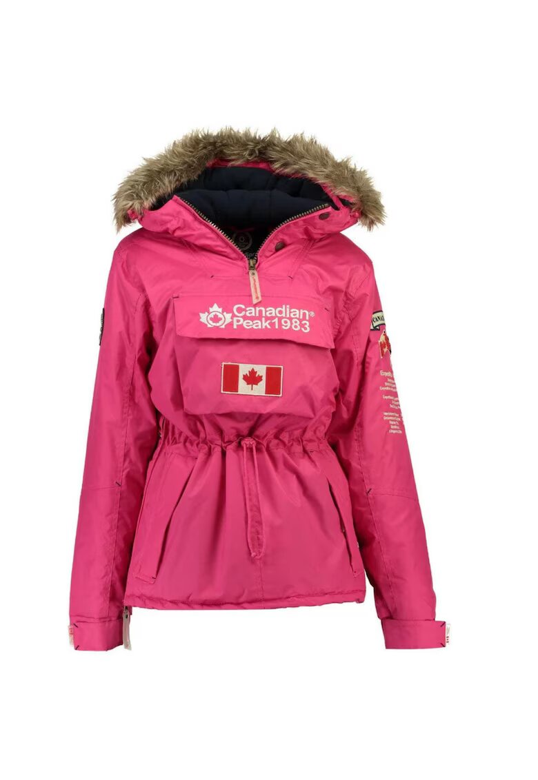 Canadian Peak Зимно яке за момичета - - полиестер - качулка с подвижен косъм - 140 см