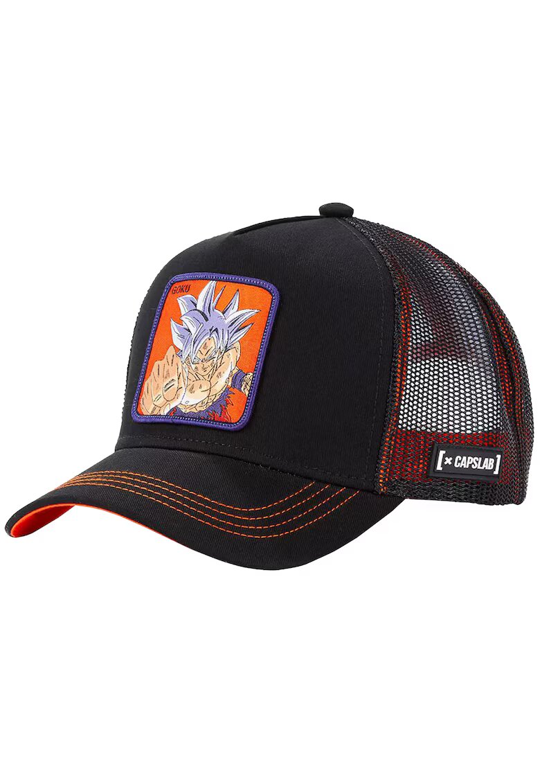 Capslab Бейзболна шапка за мъже - Dragon Ball Super Goku trucker Cap CL-DBS-1-ULT2 - Черна - Един размер