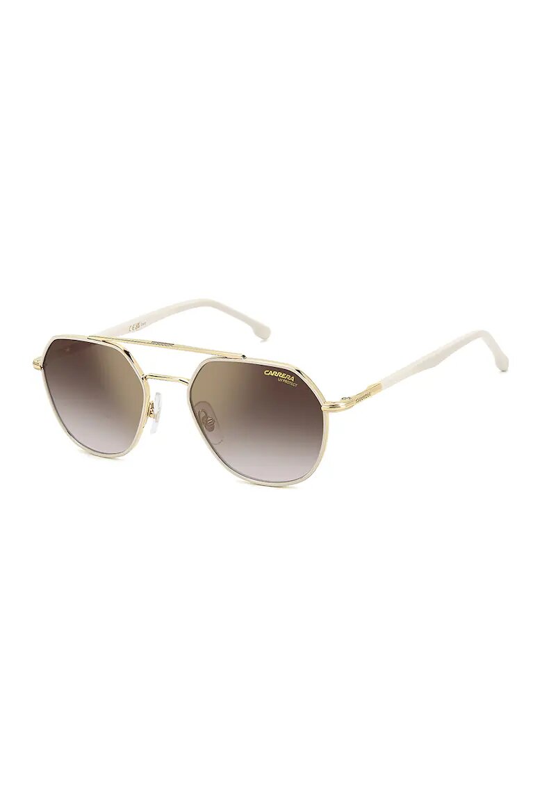 Carrera Унисекс слънчеви очила Aviator - Слонова кост