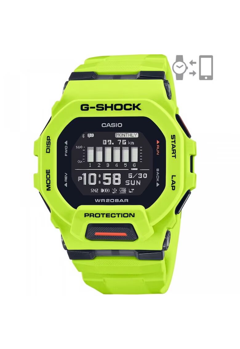 Casio G-Shock Мъжки часовник G-Squad Bluetooth GBD-200-9ER - Дигитален
