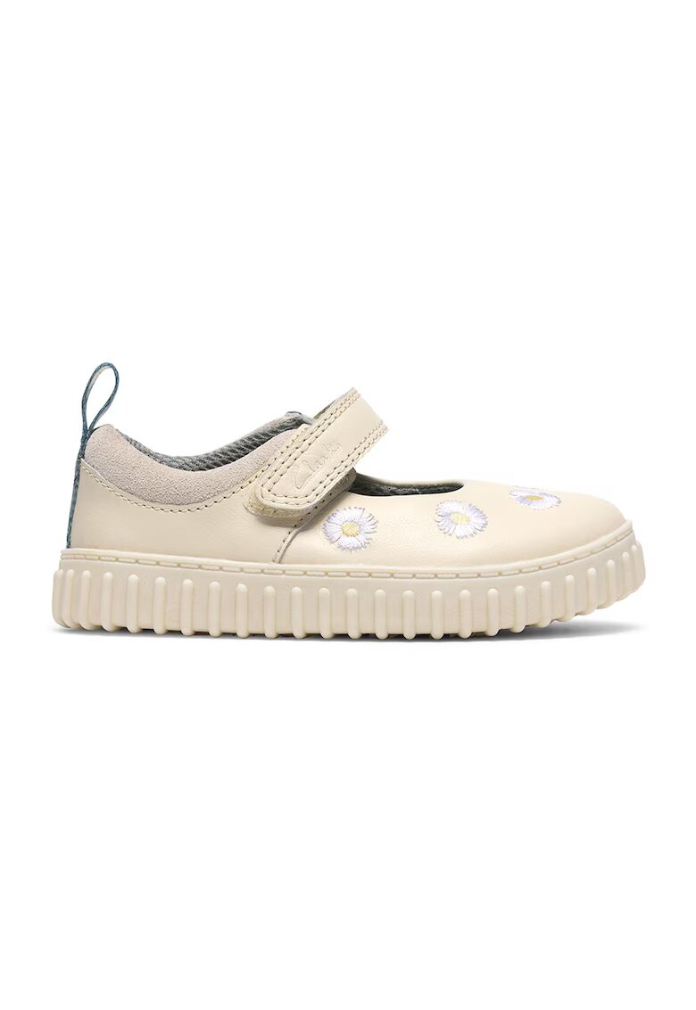 Clarks Флорални кожени обувки Cove