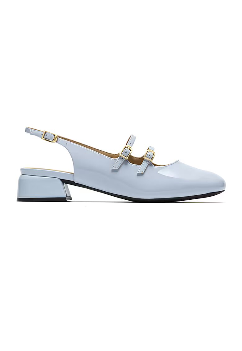 Clarks Кожени лачени пантофки Daiss тип Mary Janes с отворена пета
