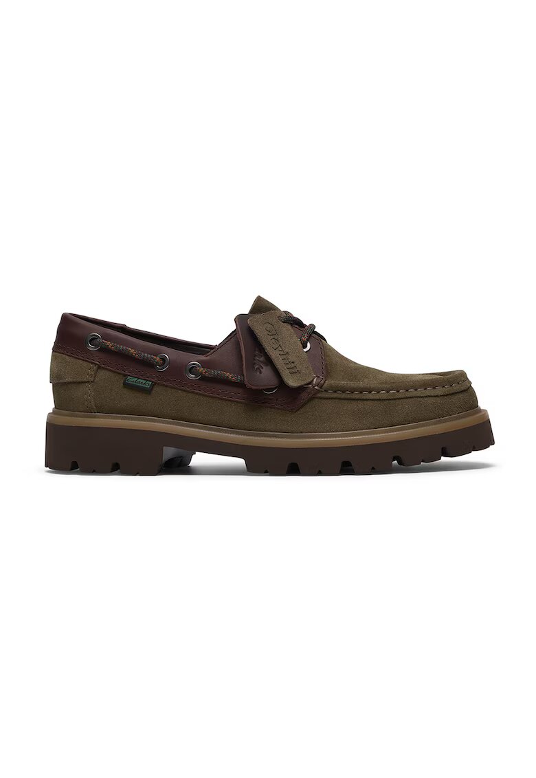 Clarks Кожени мокасини Cleyhill - Кафяв/Тъмно