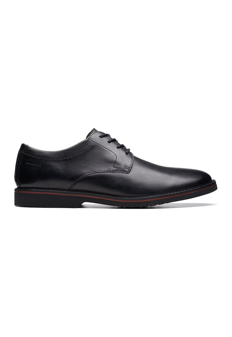 Clarks Кожени обувки Atticus тип Derby с овален връх