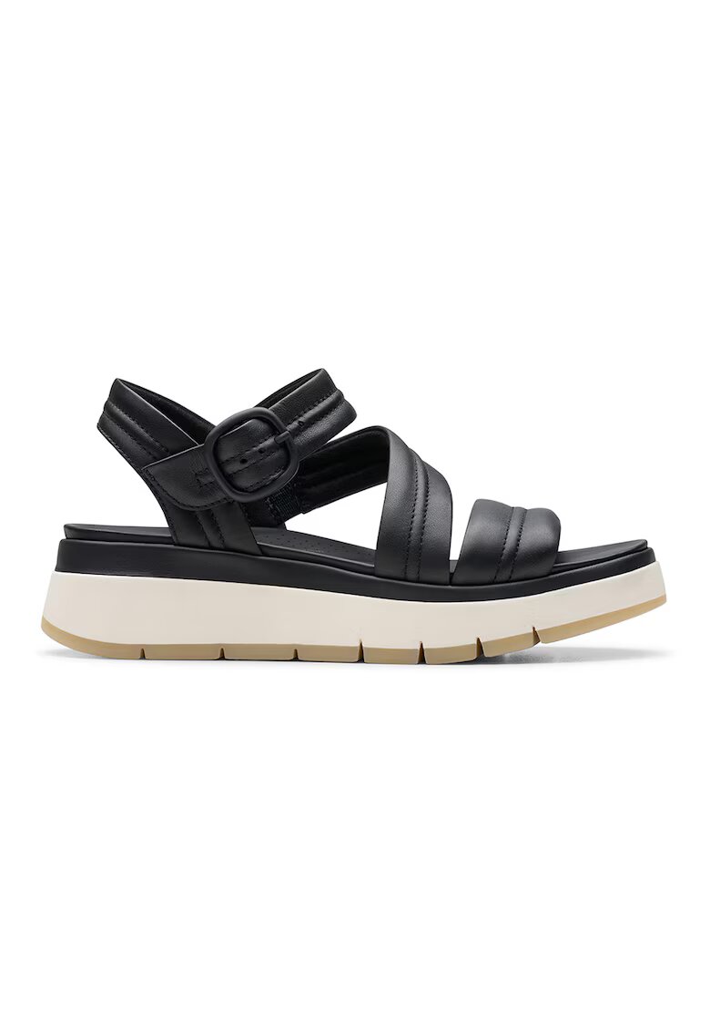 Clarks Кожени сандали Tuscan с равна платформа