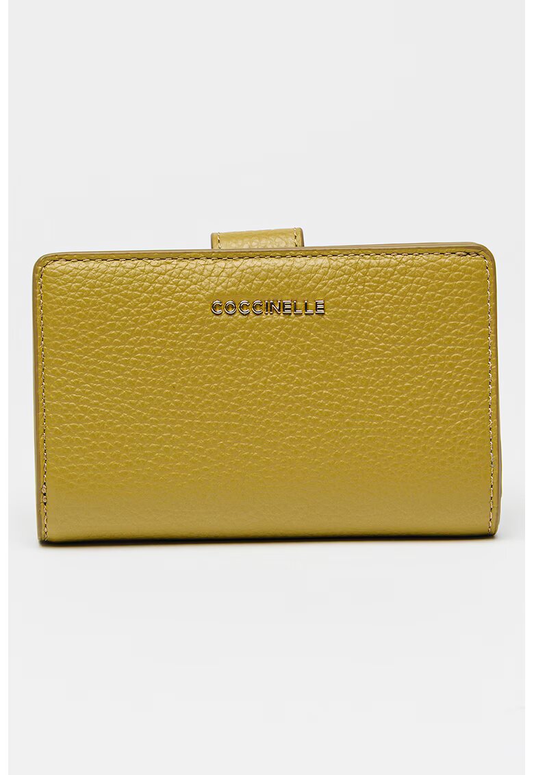 Coccinelle Кожен портфейл - Маслинено зелено