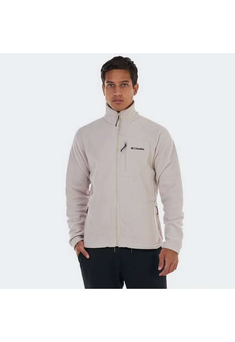 Columbia Спортно яке Fast Trek - полар - сиво - стандартна кройка - 100% полиестер