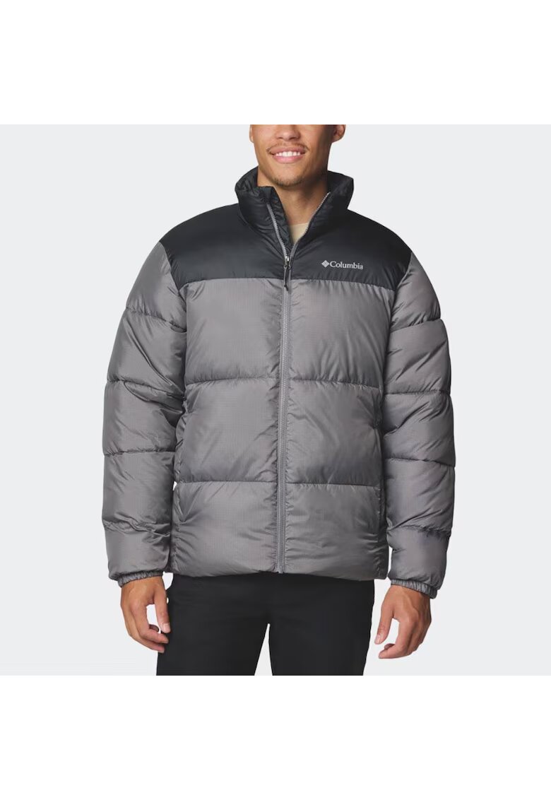 Columbia Спортно яке Puffect III - водоустойчиво - сиво и черно - синтетична изолация - 100% полиестер