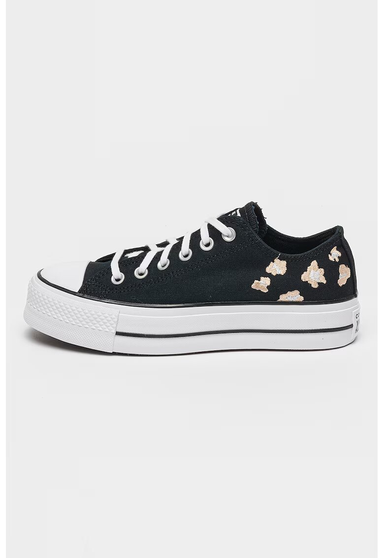 Converse Флорални тренировъчни обувки All Star Lift с нисък профил - Черен/Бежов