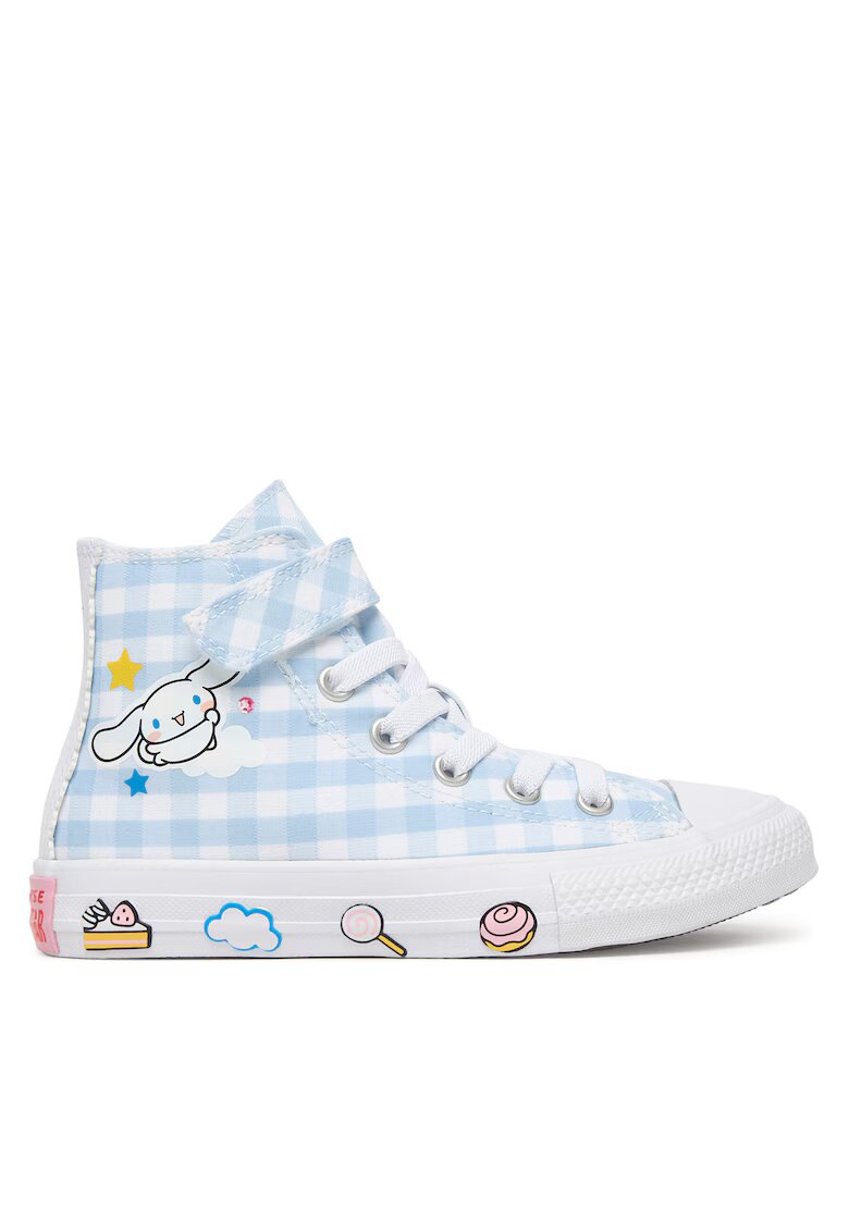 Converse Маратонки за момичета - текстил - сини - система за закопчаване с велкро