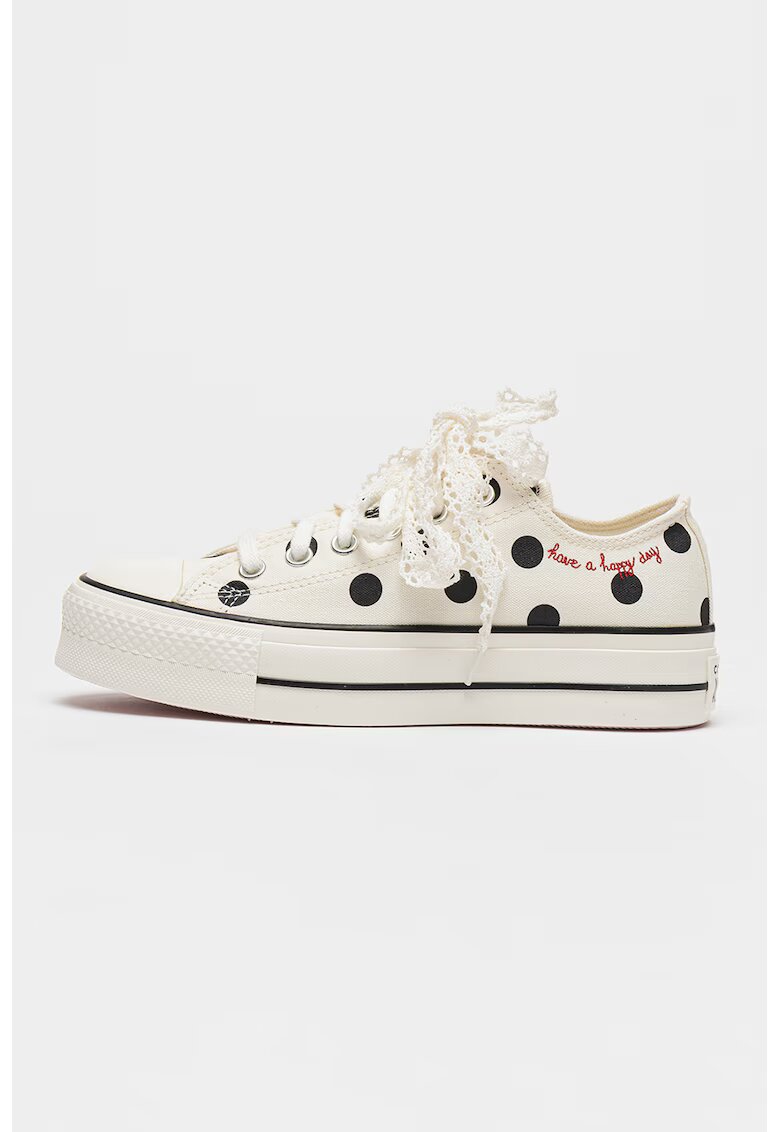 Converse Спортни обувки All Star Lift с платформа - Слонова кост/Черен