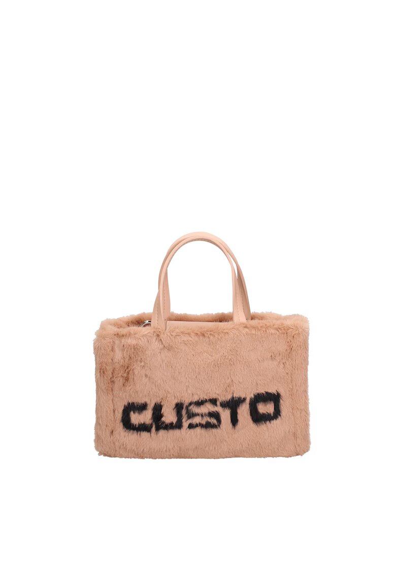 Custo Barcelona Чанта tote от еко пух с лого