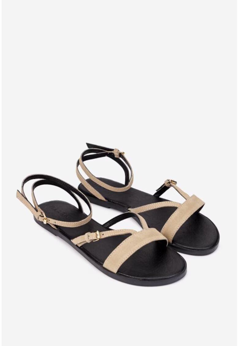 Dasha Suede Flat Sandals
