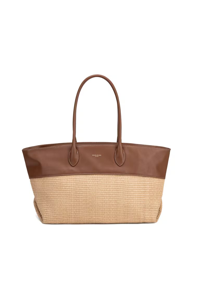 David Jones Шопинг чанта Valoria Plus със сплетен дизайн