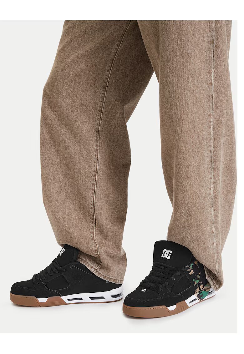 DC Shoes Кецове от набук с гумена подметка и камуфлажен детайл - Многоцветни