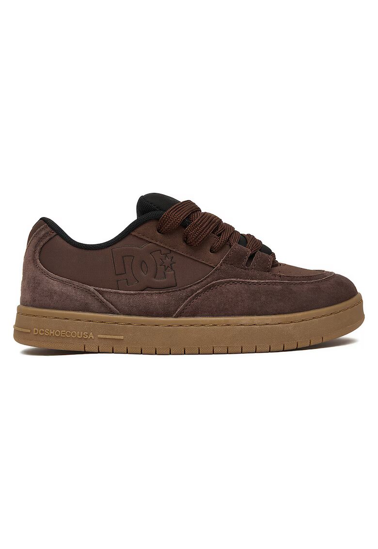 DC Shoes кецове от набук с връзки - кафяви