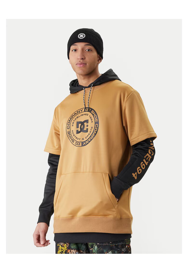 DC Shoes Мъжка блуза - полиестер - кафяв
