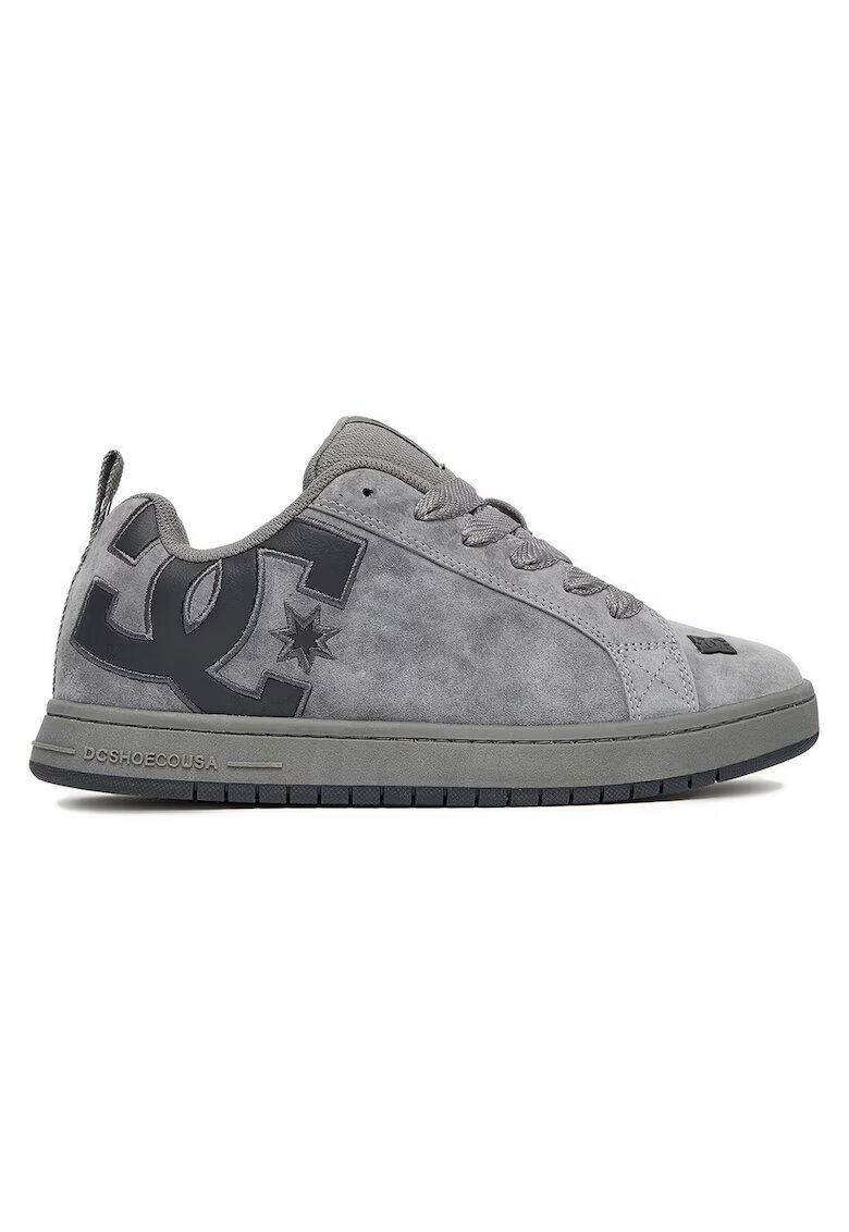 DC Shoes Мъжки кецове естествена кожа - сиви