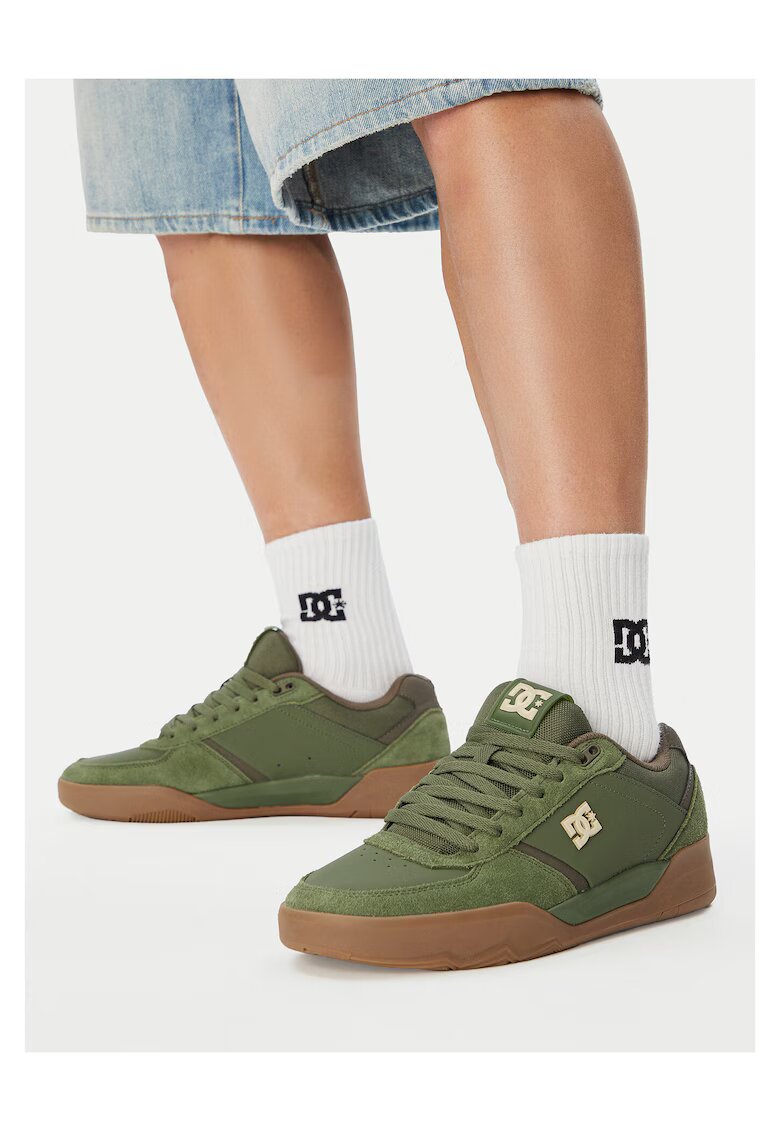 DC Shoes мъжки кецове от велур с връзки - зелени