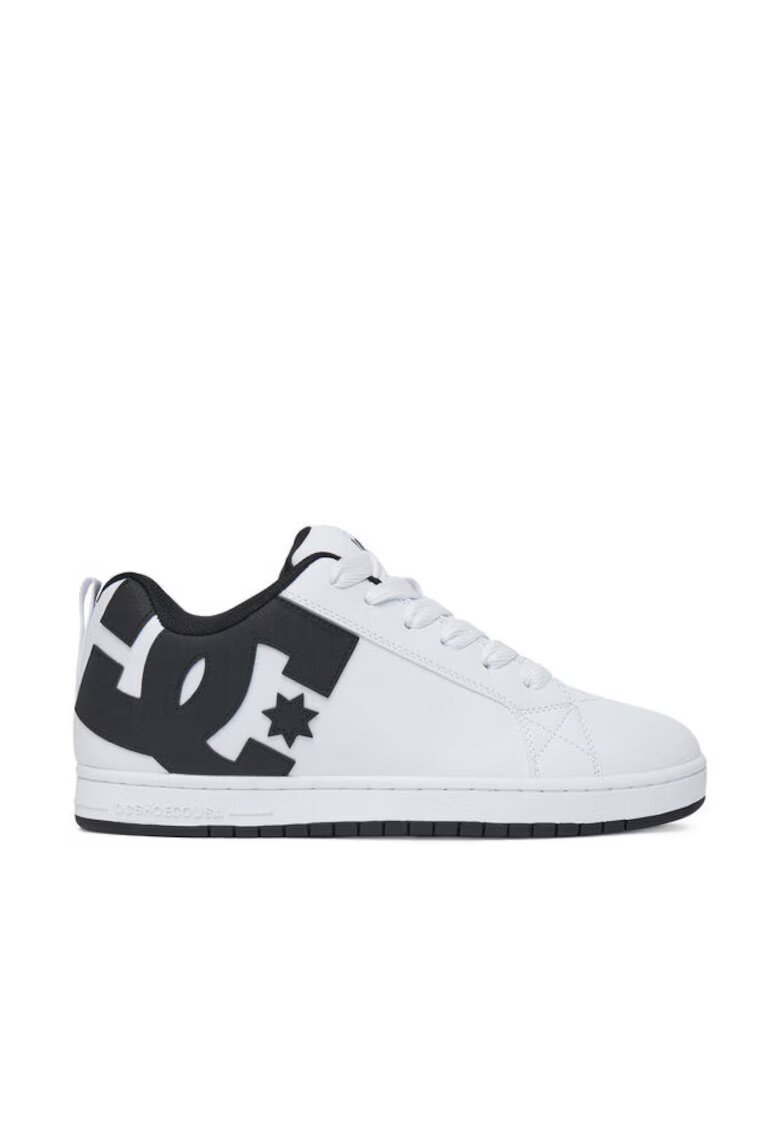 DC Shoes Мъжки спортни обувки модел COURT GRAFFIK - естествена кожа - бели