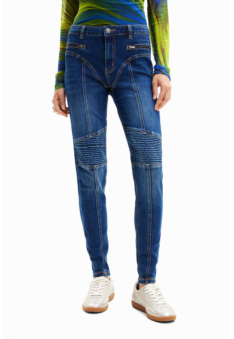 Desigual Дънки слим със захабен ефект