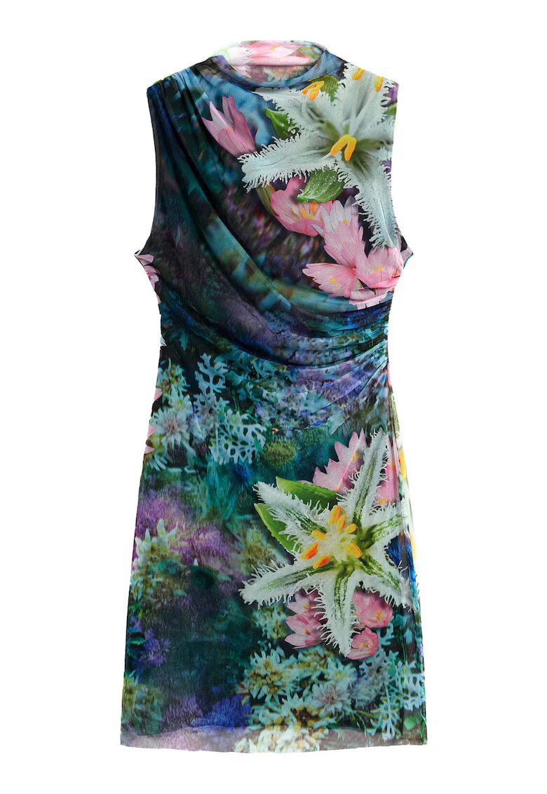 Desigual Лятна рокля с флорални мотиви