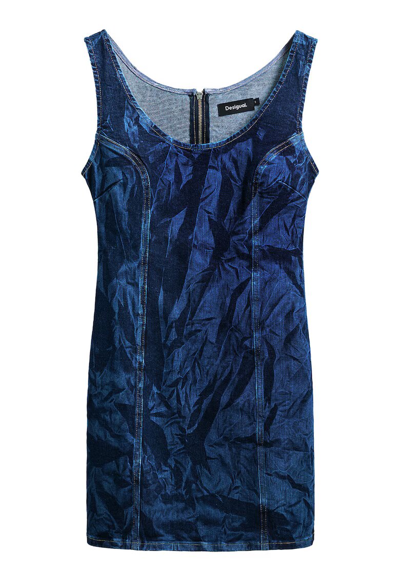 Desigual Рокля - 25SWVD01 5008 - памук/полиестер/еластан -