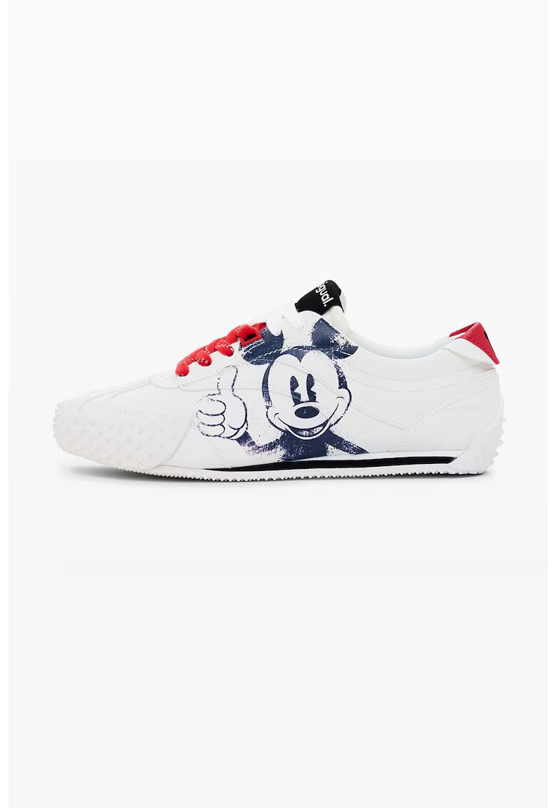 Desigual Спортни обувки от еко кожа с мотиви на Mickey Mouse