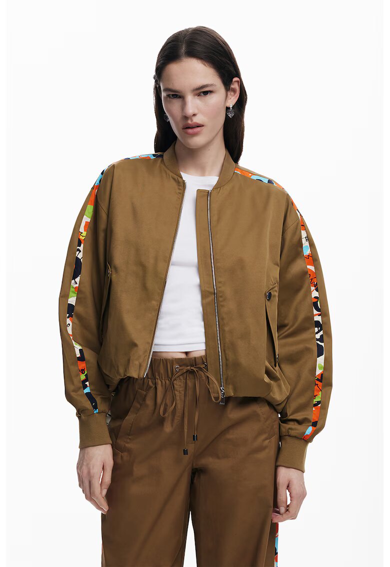 Desigual Яке бомбър с контрасти встрани