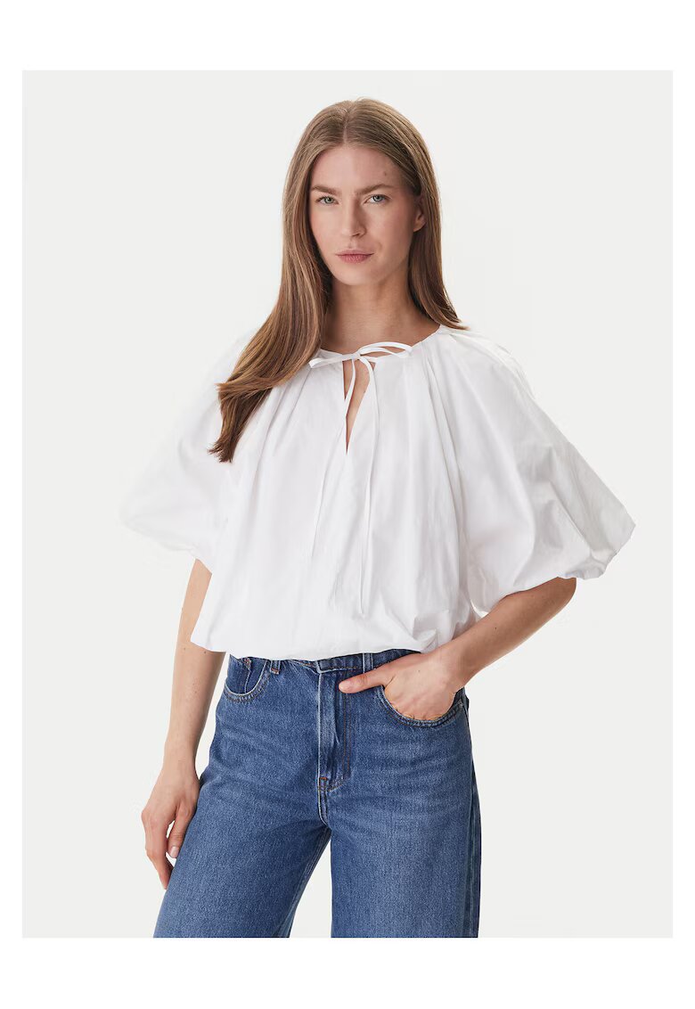 DKNY Дамска блуза - 100% памук - бяла