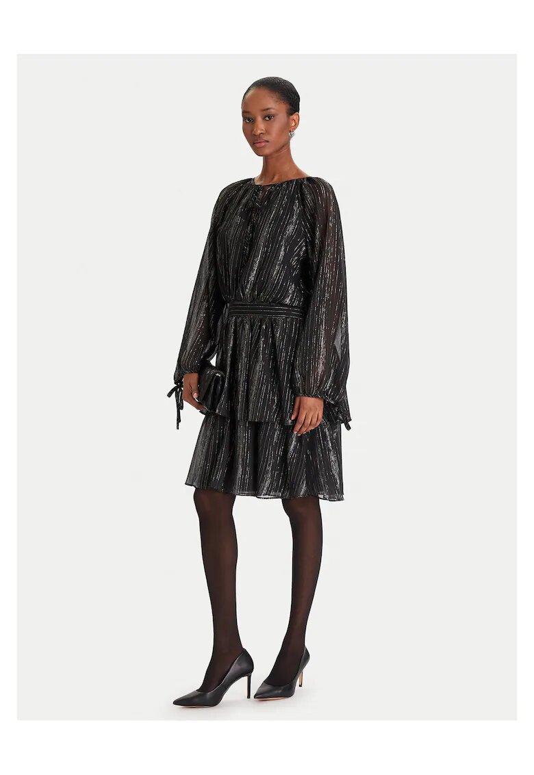 DKNY Дамска чанта - модел -DD5H1H71 - черно/сребристо - 46 BSV