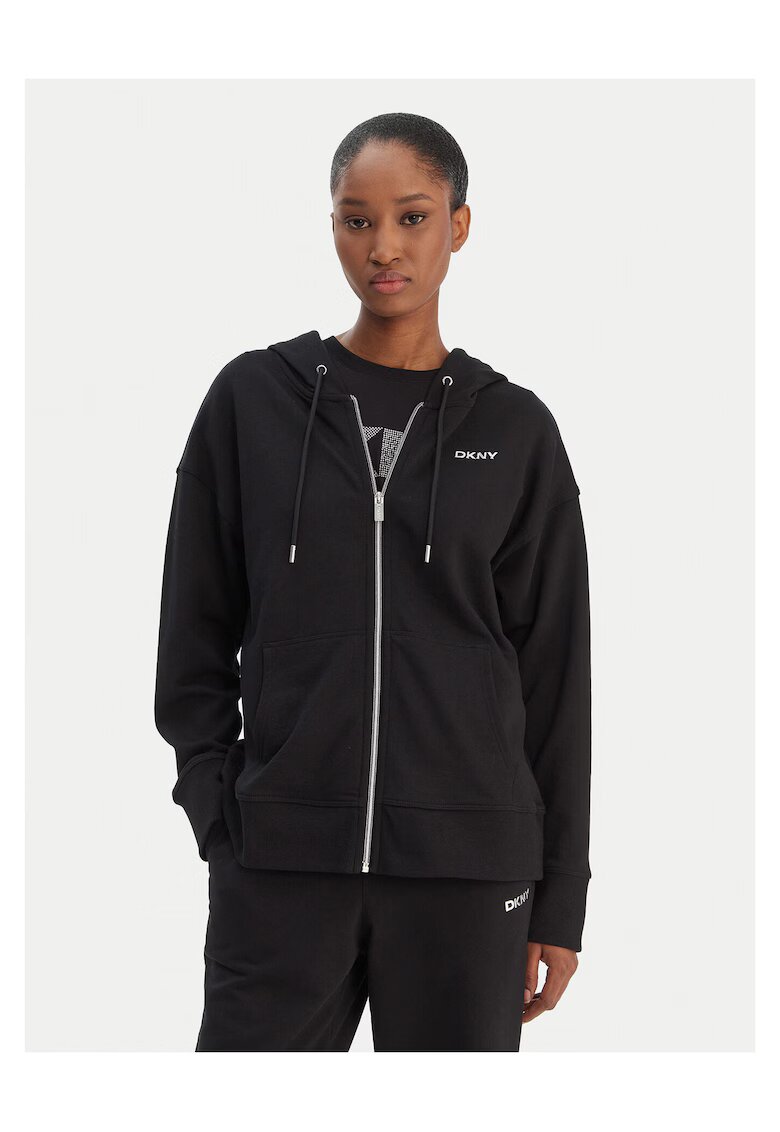 dkny sport Дамски суичър - цип - - 60% памук - 40% полиестер