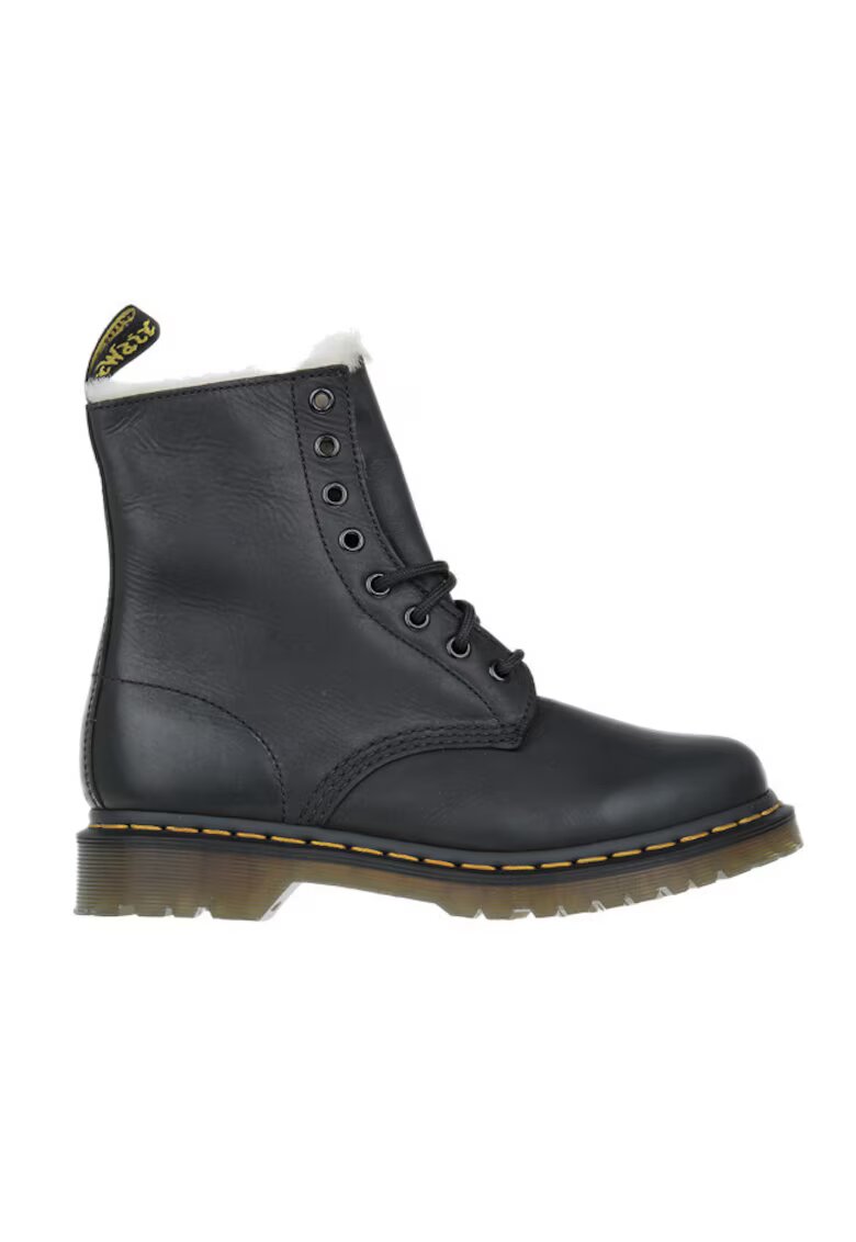 Dr Martens Боти от естествена кожа 1460 Serena - Черен