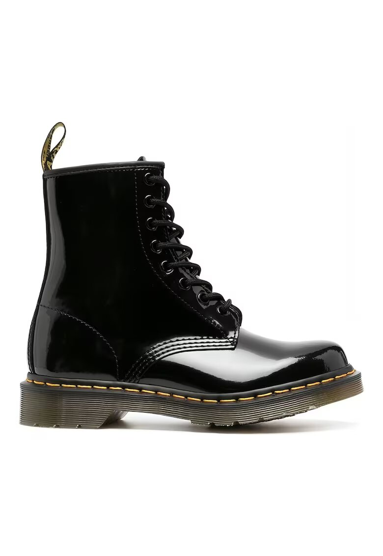 Dr Martens Дамски ботуши - военни ботуши - естествена кожа - черни