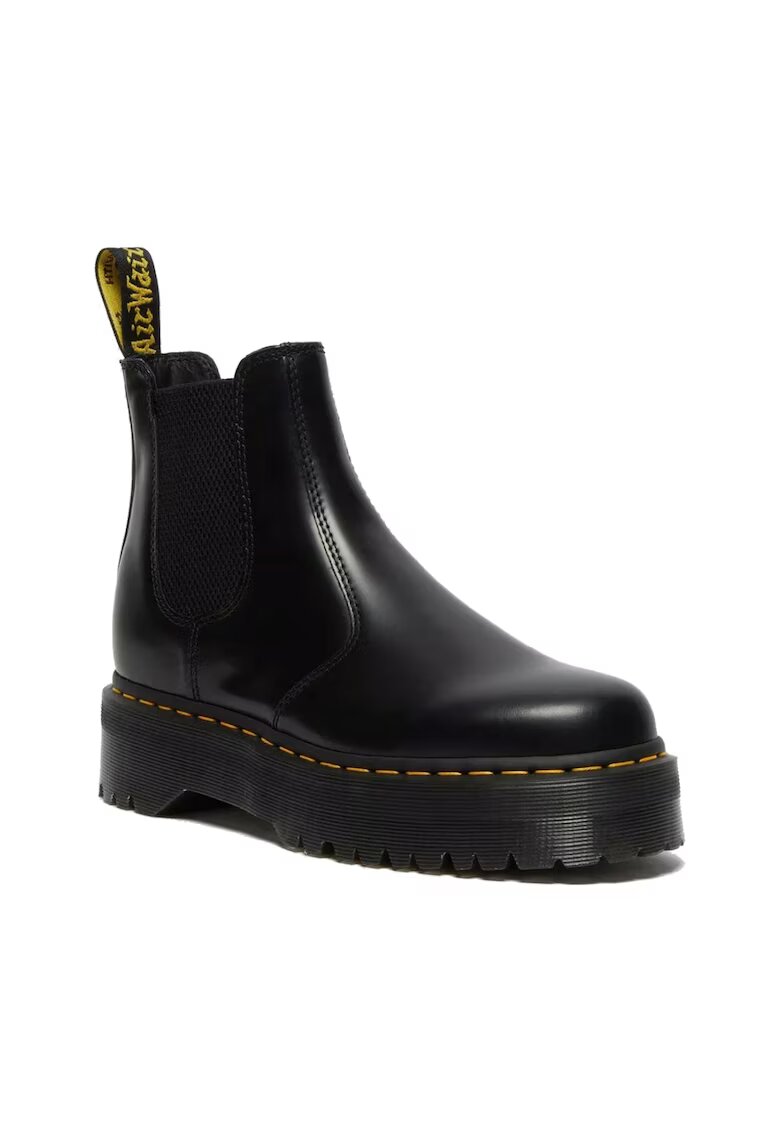 Dr Martens Кожени боти Quad Chelsea с контрастни шевове