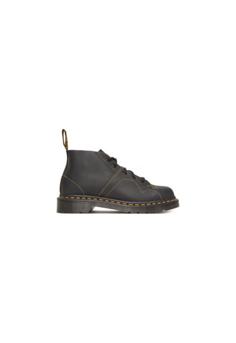 Dr Martens Мъжки туристически обувки DM41089001 - естествена кожа - черни