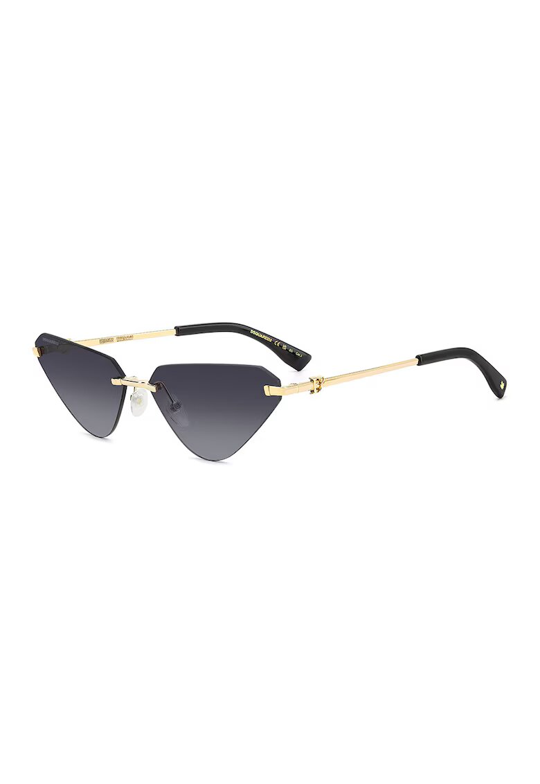 Dsquared2 Слънчеви очила Cat-Eye с градиента - Златист/Tъмносив